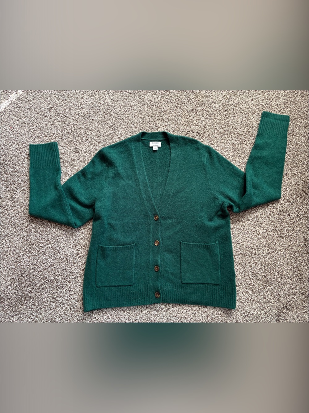 ⭐️ J. CREW Button-Front Women's Cardigan Sweater w/Wool
